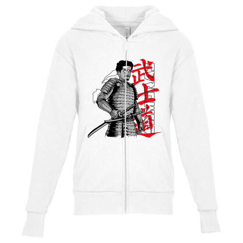 Cory Down Samurai Youth Zipper Hoodie by meghan irwandi | Artistshot