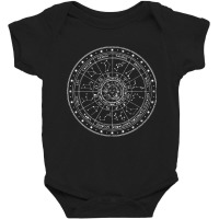 Zodiac Wheel Horoscope Astrology Science Gift T Shirt Baby Bodysuit | Artistshot