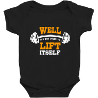 Great Gym Saying Fitness Workout Quote Baby Bodysuit | Artistshot