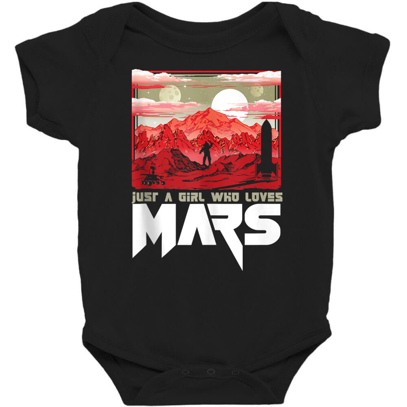 Just A Girl Who Loves Mars Vintage Martian Exploration Space Tank Top Baby Bodysuit | Artistshot