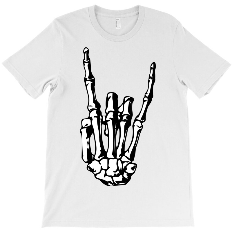 Rock On Skeleton T-shirt | Artistshot