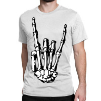 Rock On Skeleton Classic T-shirt | Artistshot