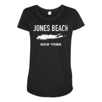 Vintage Jones Beach Long Island New York Sweatshirt Maternity Scoop Neck T-shirt | Artistshot