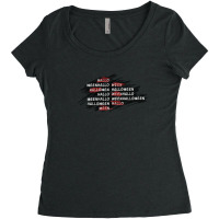 Halloween Quotes Women's Triblend Scoop T-shirt | Artistshot