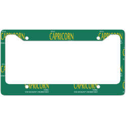 It's A Capricorn Thing License Plate Frame | Artistshot