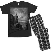 Dante’s Inferno “the Stormy Blast Of Hell” Gustave Doré Men's T-shirt Pajama Set | Artistshot