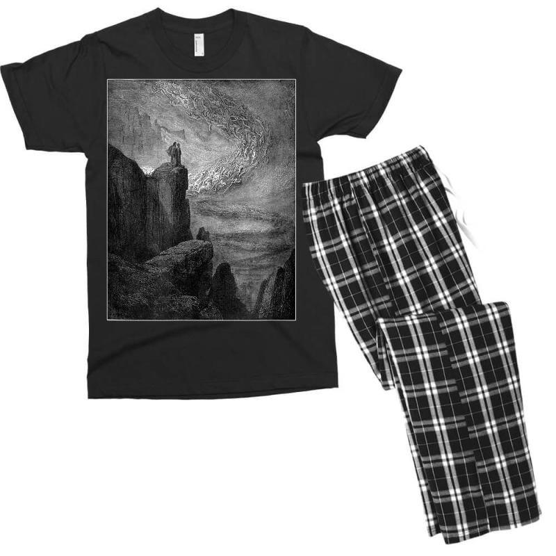 Dante’s Inferno “the Stormy Blast Of Hell” Gustave Doré Men's T-shirt Pajama Set by Color | Artistshot