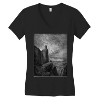 Dante’s Inferno “the Stormy Blast Of Hell” Gustave Doré Women's V-neck T-shirt | Artistshot