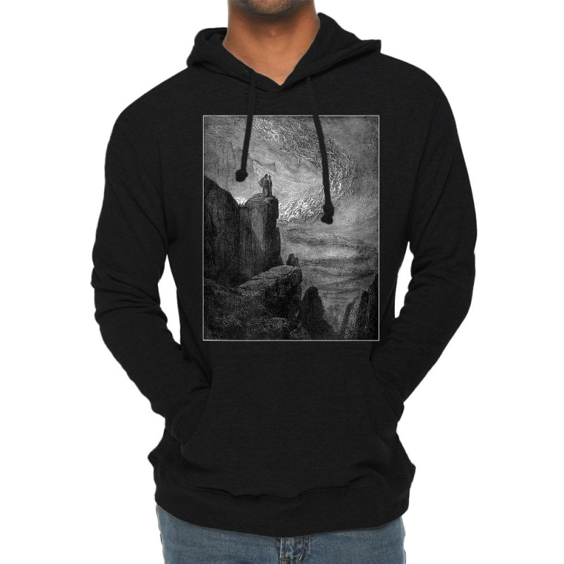 Dante’s Inferno “the Stormy Blast Of Hell” Gustave Doré Lightweight Hoodie by Color | Artistshot