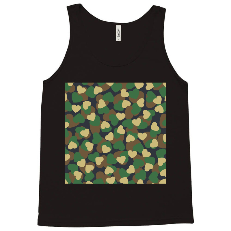 Heart Camo Woodland Tank Top | Artistshot