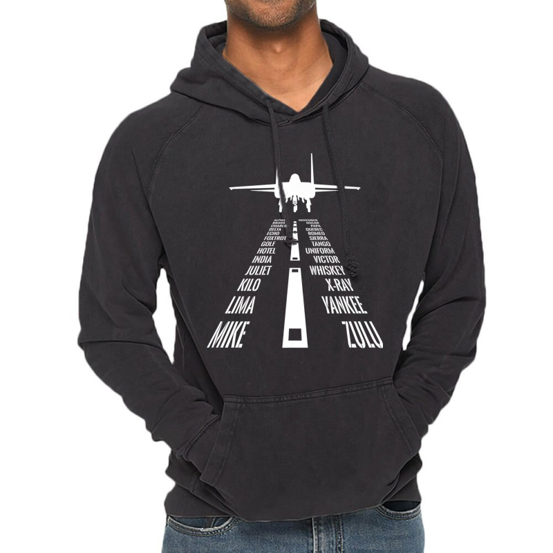 Flying F 15 Eagle Pilot Landing Phonetic Alphabet Runway F15 Premium T Vintage Hoodie | Artistshot