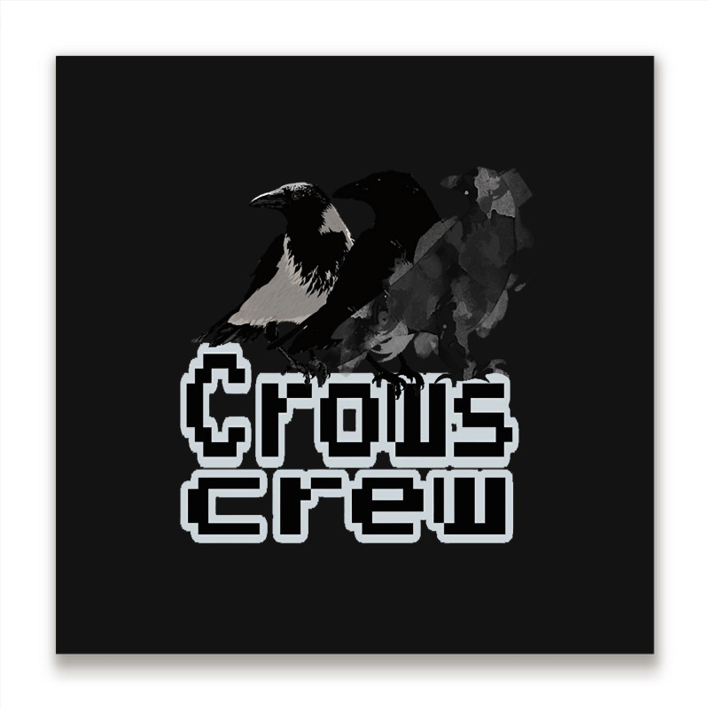 Crows Crew Metal Print Square | Artistshot