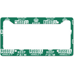 Keep Calm And Let Russell Handle It License Plate Frame | Artistshot