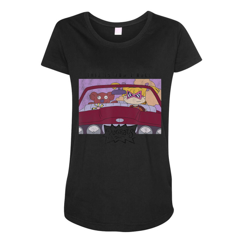 Rugrats Angelica This Is How I Roll Maternity Scoop Neck T-shirt by cm-arts | Artistshot