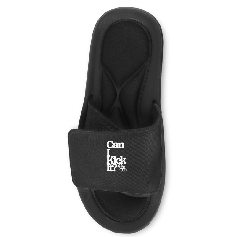 Can I Kick It Yes You Can! Great Gift For Old School Hiphop Heads Slide Sandal | Artistshot