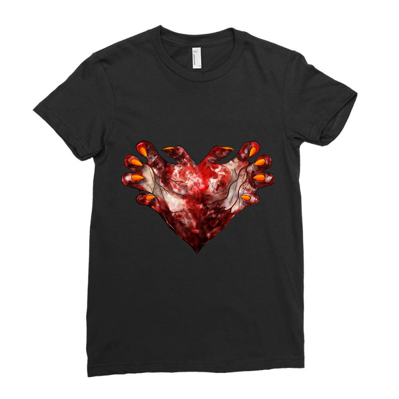 Heart Ladies Fitted T-Shirt by femalesbaubles | Artistshot