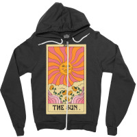 The Sun Tarot Card Zipper Hoodie | Artistshot