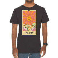 The Sun Tarot Card Vintage T-shirt | Artistshot