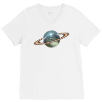 Saturn Disco Ii V-neck Tee | Artistshot