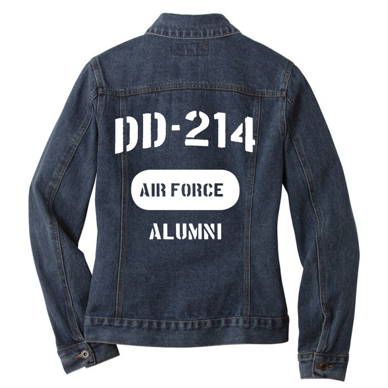 Dd-214 Us Air Force Alumni Ladies Denim Jacket by degreesgunner | Artistshot