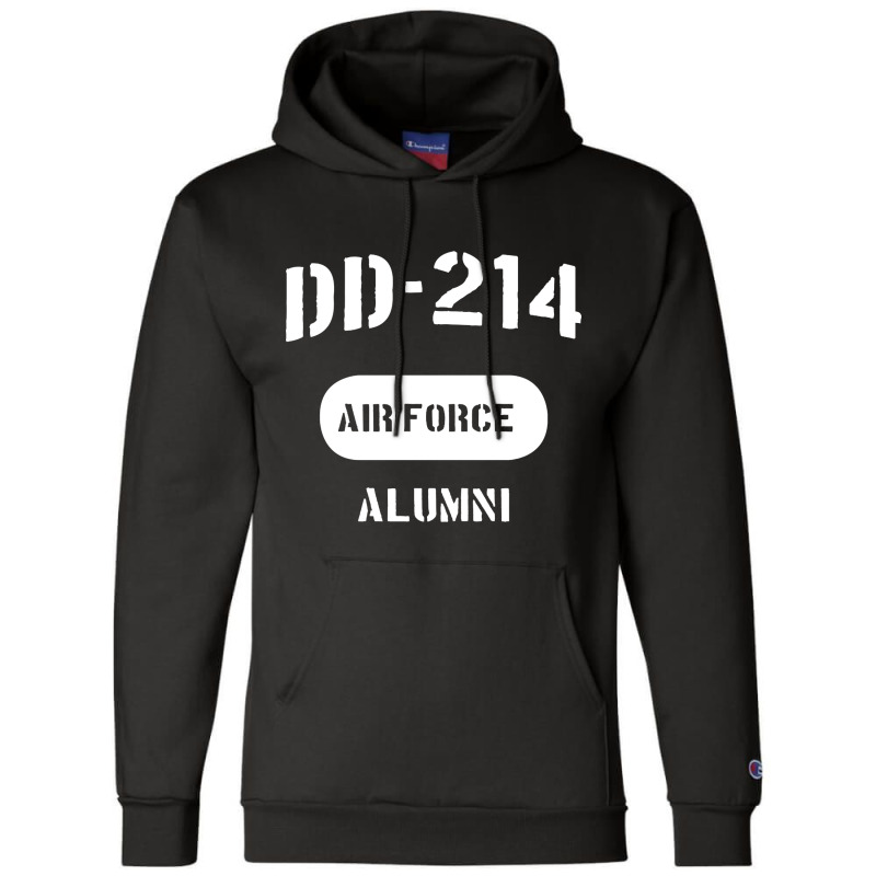 Dd-214 Us Air Force Alumni Champion Hoodie by degreesgunner | Artistshot