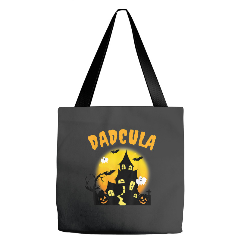 Dadcula Funny Dad Halloween Costume Spooky Season Scary Mens Tote Bags | Artistshot