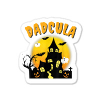 Dadcula Funny Dad Halloween Costume Spooky Season Scary Mens Sticker | Artistshot