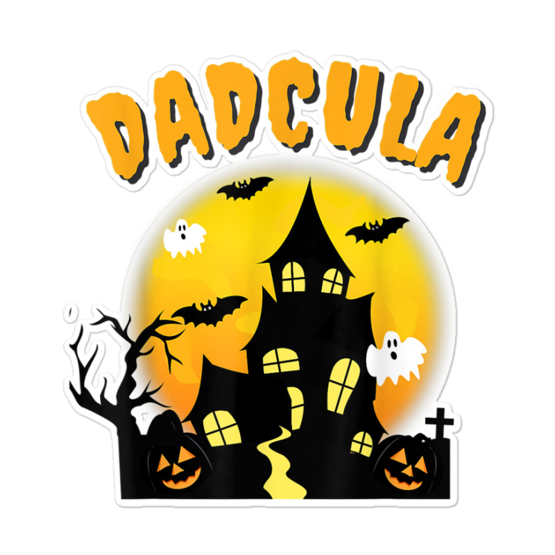 Dadcula Funny Dad Halloween Costume Spooky Season Scary Mens Sticker | Artistshot