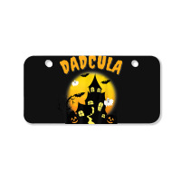 Dadcula Funny Dad Halloween Costume Spooky Season Scary Mens Bicycle License Plate | Artistshot