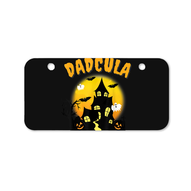 Dadcula Funny Dad Halloween Costume Spooky Season Scary Mens Bicycle License Plate | Artistshot