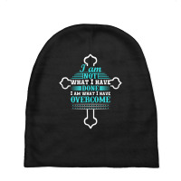 Celebrate Recovery Christian Cross With Quotes. Baby Beanies | Artistshot