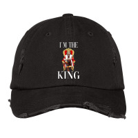 King Throne Scepter Crown Monarch Nobility T Shirt Vintage Cap | Artistshot