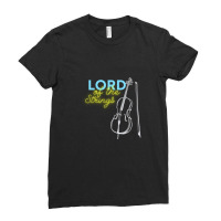 Lord Of Strings Accoustic Cello Lover Ladies Fitted T-shirt | Artistshot