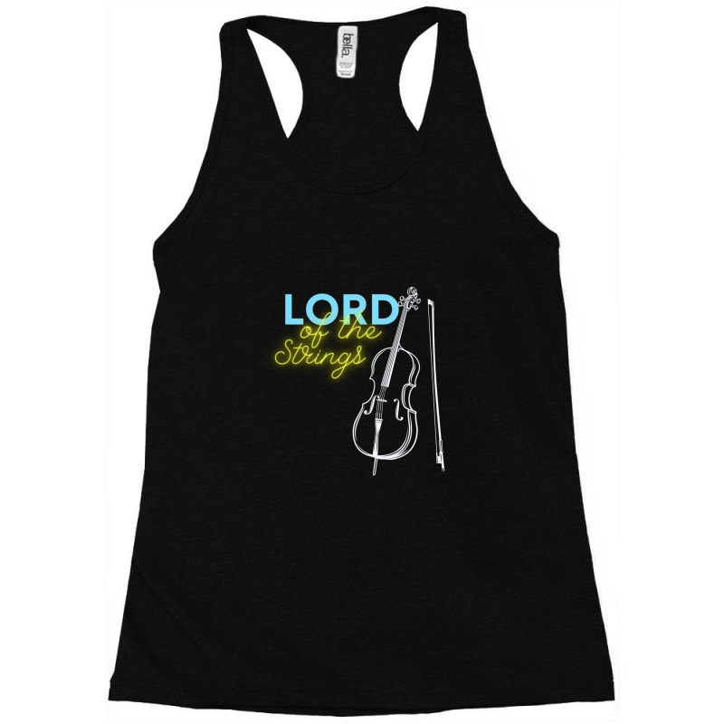 Lord Of Strings Accoustic Cello Lover Racerback Tank by MichaelHolland | Artistshot