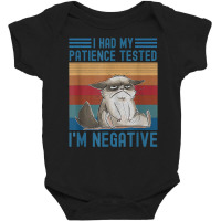 I Had My Patience Tested I Am Cat Negative Funny Vintage T Shirt Baby Bodysuit | Artistshot