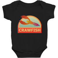 Crawfish Lure Tackle Box Sticker Baby Bodysuit | Artistshot