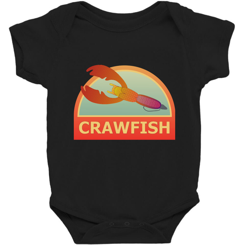 Crawfish Lure Tackle Box Sticker Baby Bodysuit | Artistshot