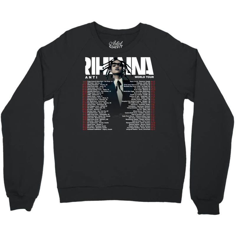 Rihanna 16 Back Crewneck Sweatshirt | Artistshot