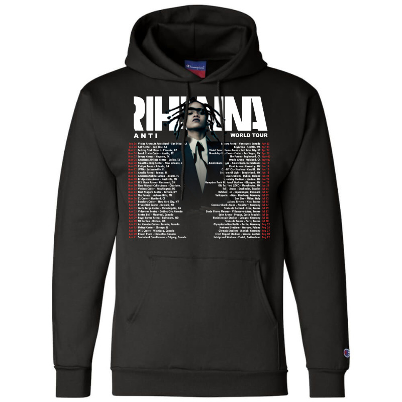 Rihanna 16 Back Champion Hoodie | Artistshot