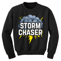 Storm Chaser Thunder Lightning Weather Meteorologist Long Sleeve T Shi Youth Sweatshirt | Artistshot