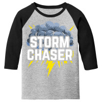 Storm Chaser Thunder Lightning Weather Meteorologist Long Sleeve T Shi Youth 3/4 Sleeve | Artistshot