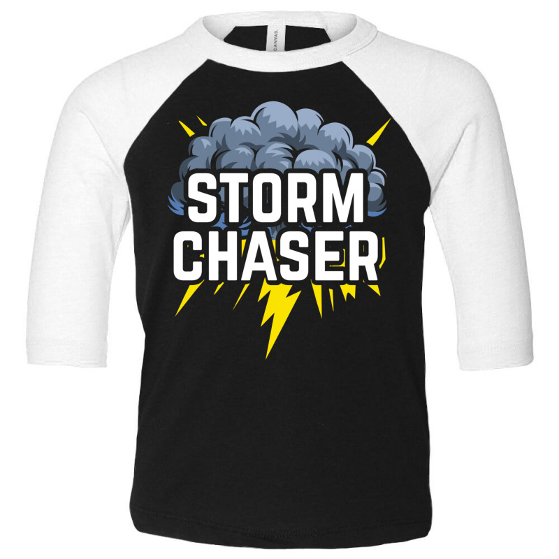 Storm Chaser Thunder Lightning Weather Meteorologist Long Sleeve T Shi Toddler 3/4 Sleeve Tee by cm-arts | Artistshot