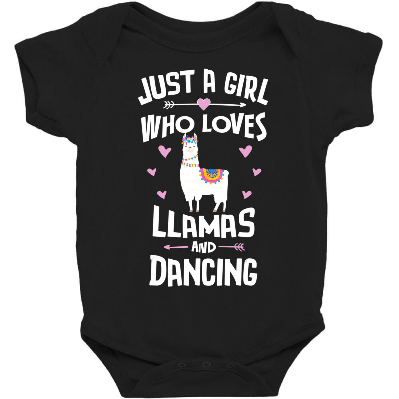 Just A Girl Who Loves Llamas And Dancing Gift Women Baby Bodysuit by huynhhuutrunghpa | Artistshot