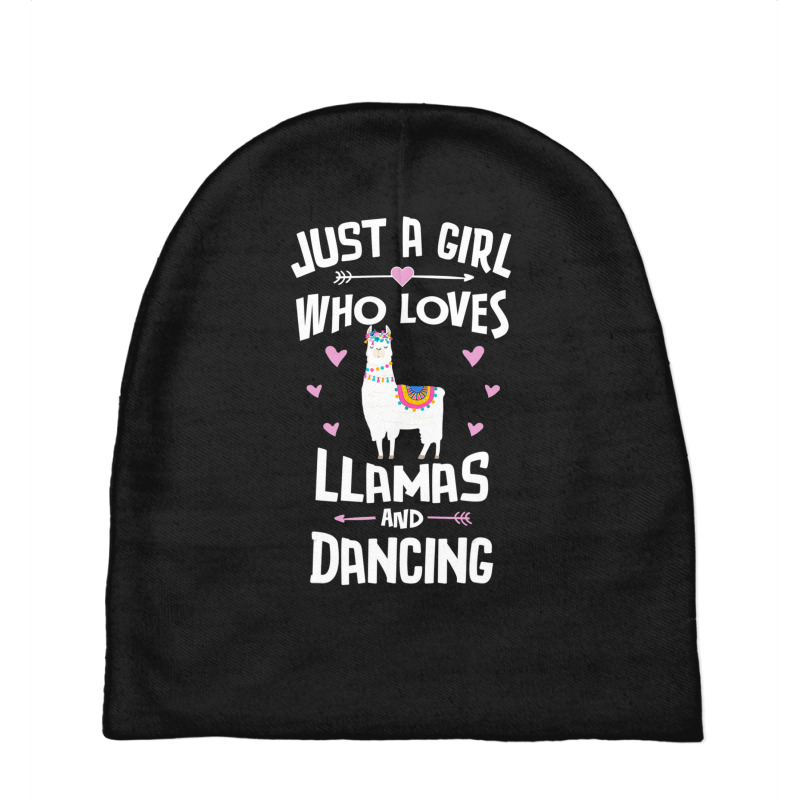 Just A Girl Who Loves Llamas And Dancing Gift Women Baby Beanies by huynhhuutrunghpa | Artistshot