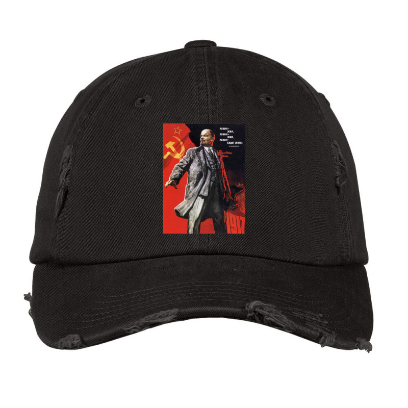 Lenin Poster Vintage Cap by RebekahShinn | Artistshot