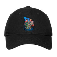 Präsidentensoldaten Ronald Reagan U. Donald Trump Usa-flaggengraphik Adjustable Cap | Artistshot