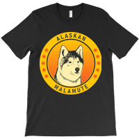 Alaskan Malamute Alaskan Malamute Dog Portrait T-shirt | Artistshot