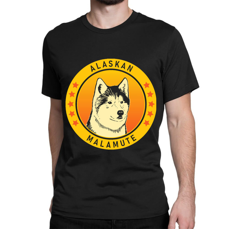 Alaskan Malamute Alaskan Malamute Dog Portrait Classic T-shirt | Artistshot