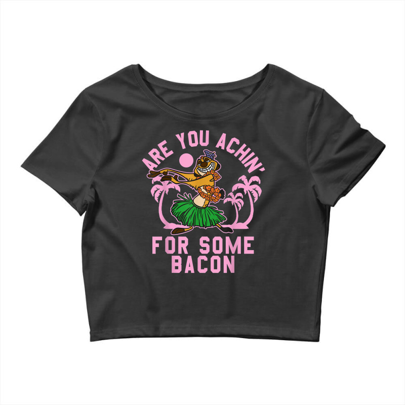 Lion King Timon Achin_ For Bacon Graphic Crop Top by MabellaPlaxco | Artistshot