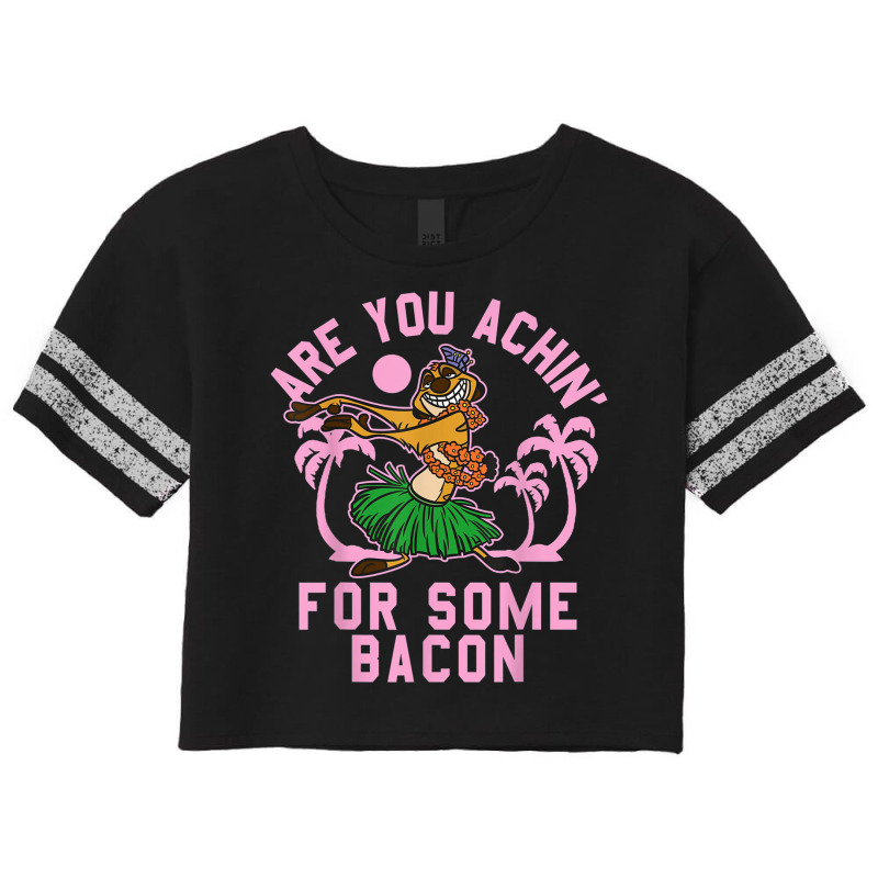 Lion King Timon Achin_ For Bacon Graphic Scorecard Crop Tee by MabellaPlaxco | Artistshot